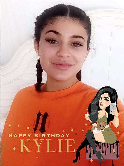 kylie jenner snapchat filter for birthday