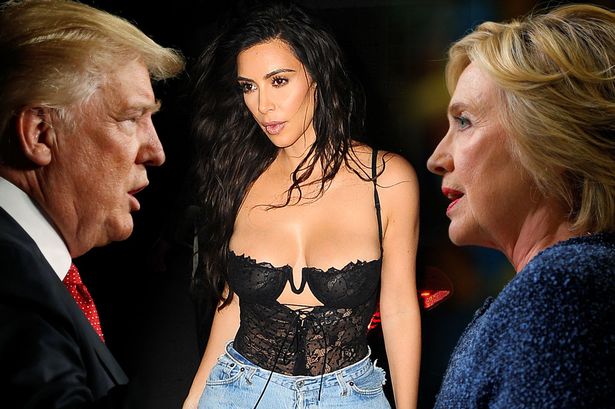kim kardashian leaves donald trump for hillary clinton