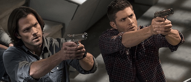supernatural winchester boys shooting off images