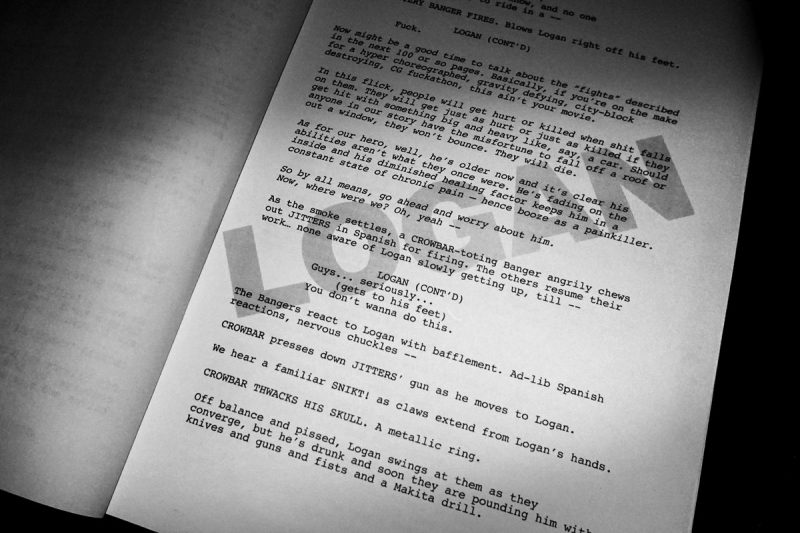 logan page 2 script for wolverine