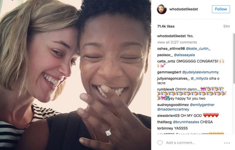 samira wiley and lauren morelli engages