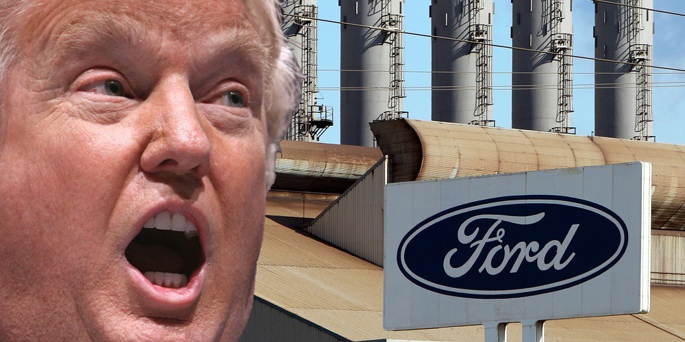 donald trump begins claim game with ford 2016 images