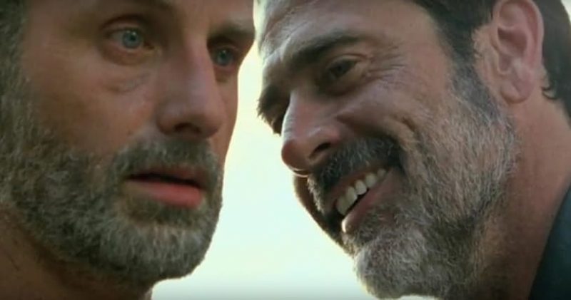 the walking dead negan taunting rick with blowing load 2016