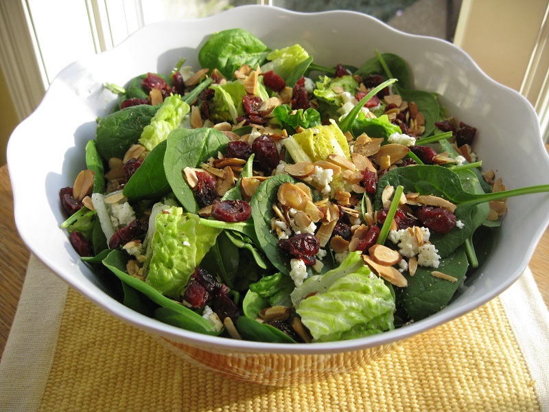 cranberry almond salad