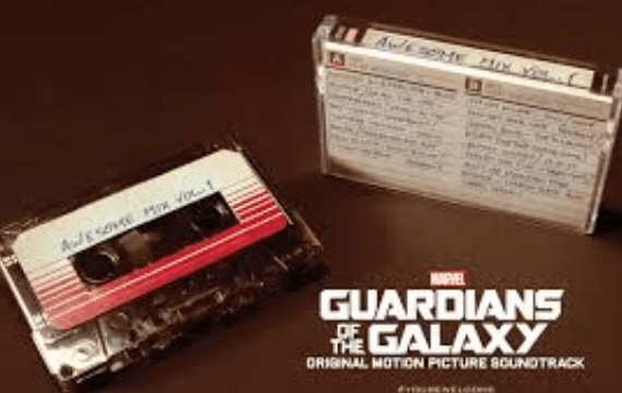 guardians of the galaxy audiocassette