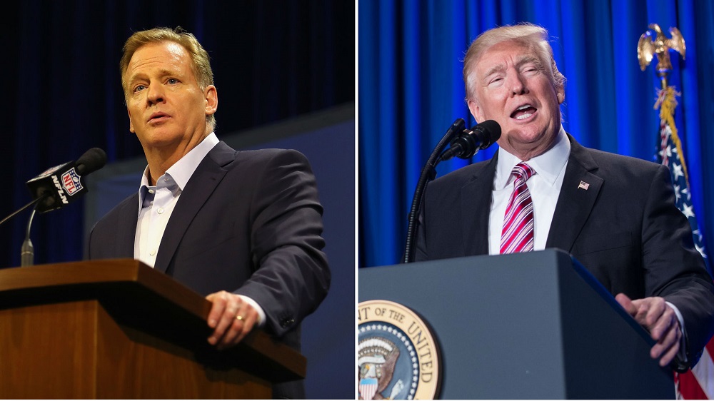 NFL Transcripts from Super Bowl Week Downplay Donald Trump, Roger Goodell 2017 images