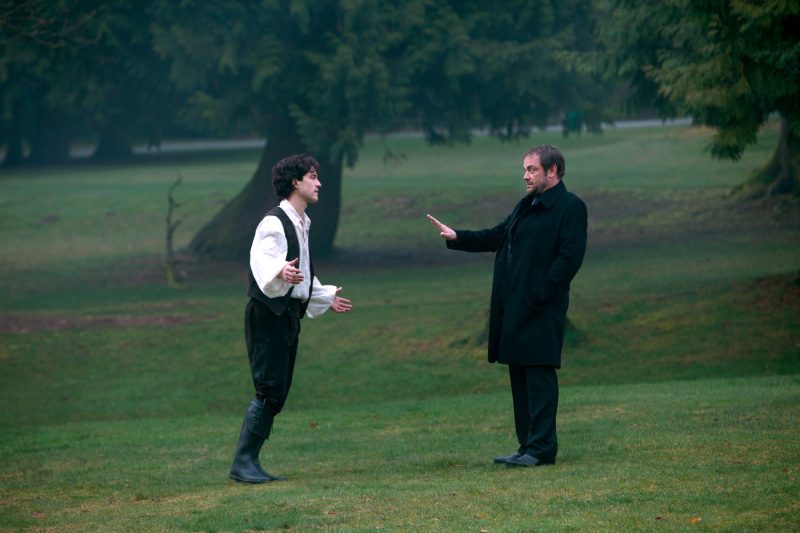 crowley holding off supernatural son theo devaney