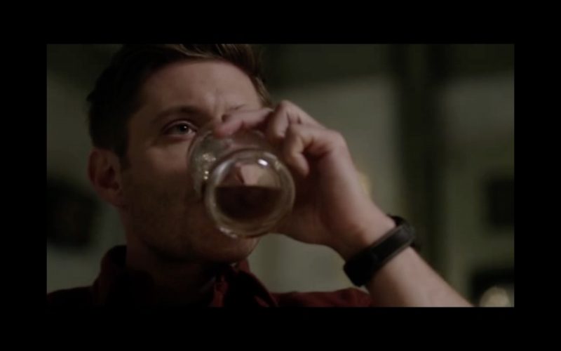 supernatural dean winchester drinking down booze the raid
