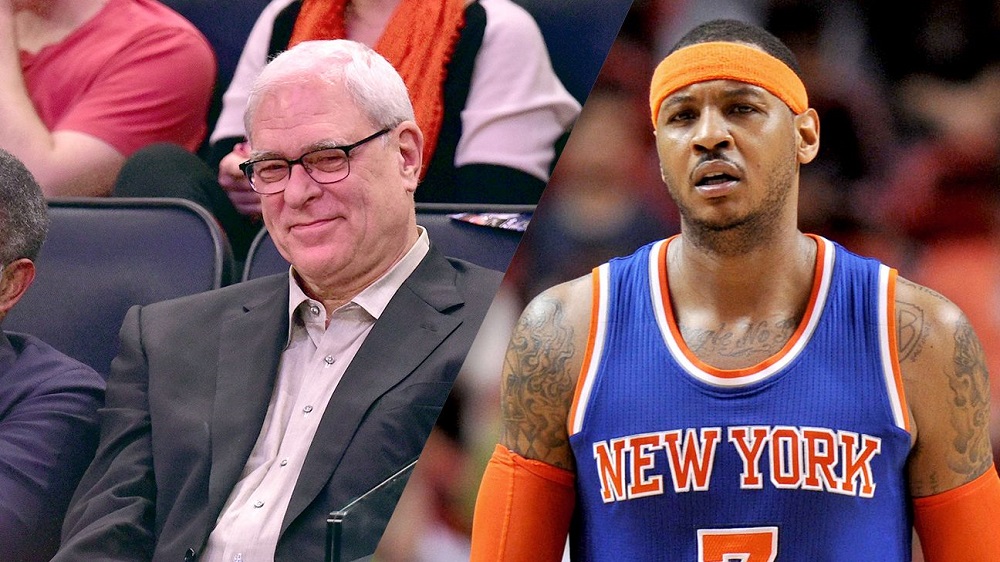 Phil Jackson pulls welcome mat out from under Carmelo Anthony 2017 images