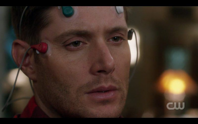 supernatural toni hs dean with monitors on head giving it who we are 1222