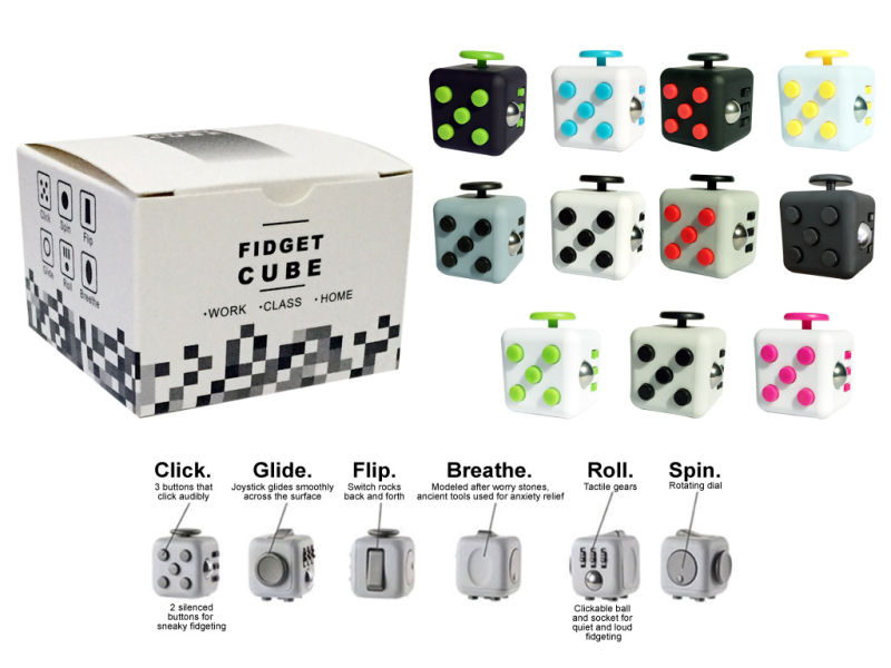 fidget cube with box