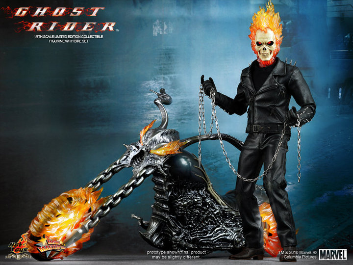 ghost rider johnny blaze with chain hot toys