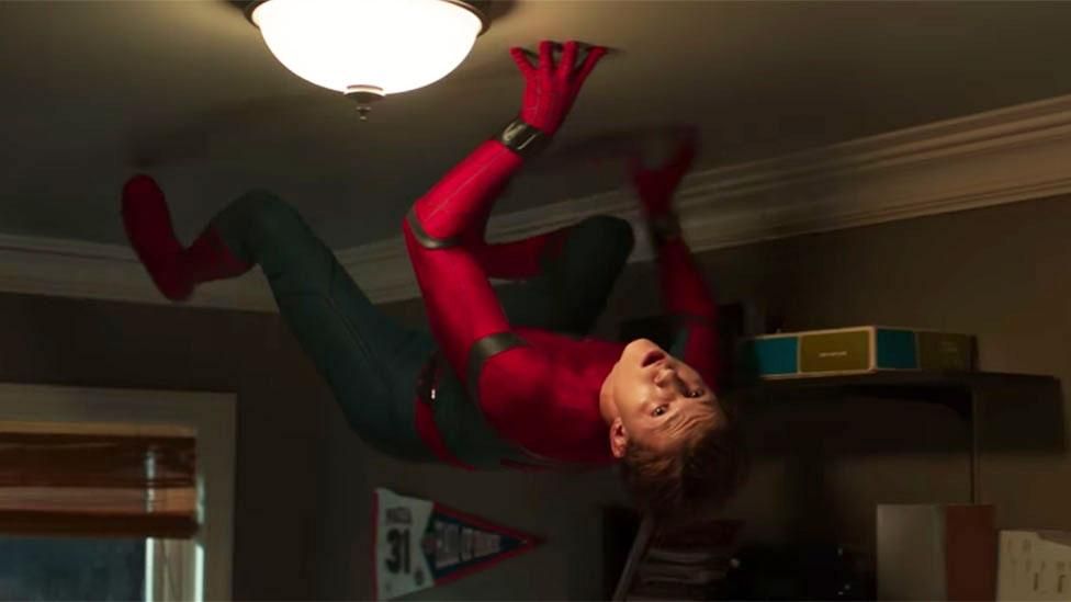 Spider-Man Drops from the Ceiling, Superhero Fatigue 2017 images