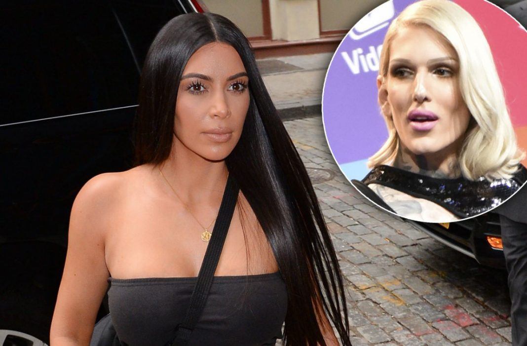 kim kardashian switches sides quickly with jeffree star 2017 images