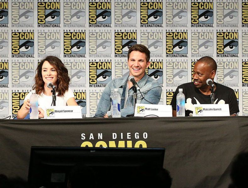 main cast of timeless comic con 2017