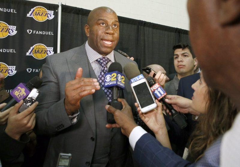 magic johnson on talking to paul george for lakers