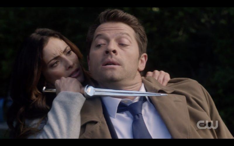 supernatural castiel with knife at throat 1307 images