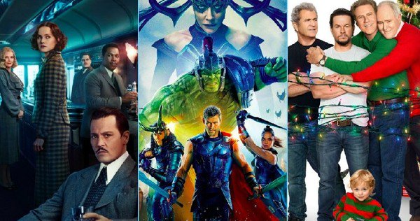 thor ragnarok tops box office with daddys home murder orient express 2017 images