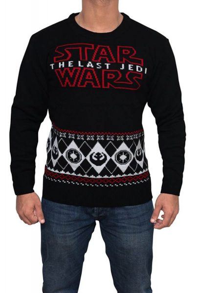 star wars last jedi sweater hot holiday geek gift 2017