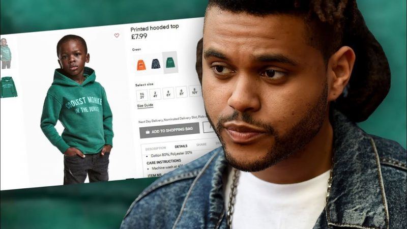weeknd cuts ties with hm over monkey shirt