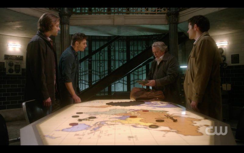 supernatural 1313 devils bargain sam dean winchester with castiel map