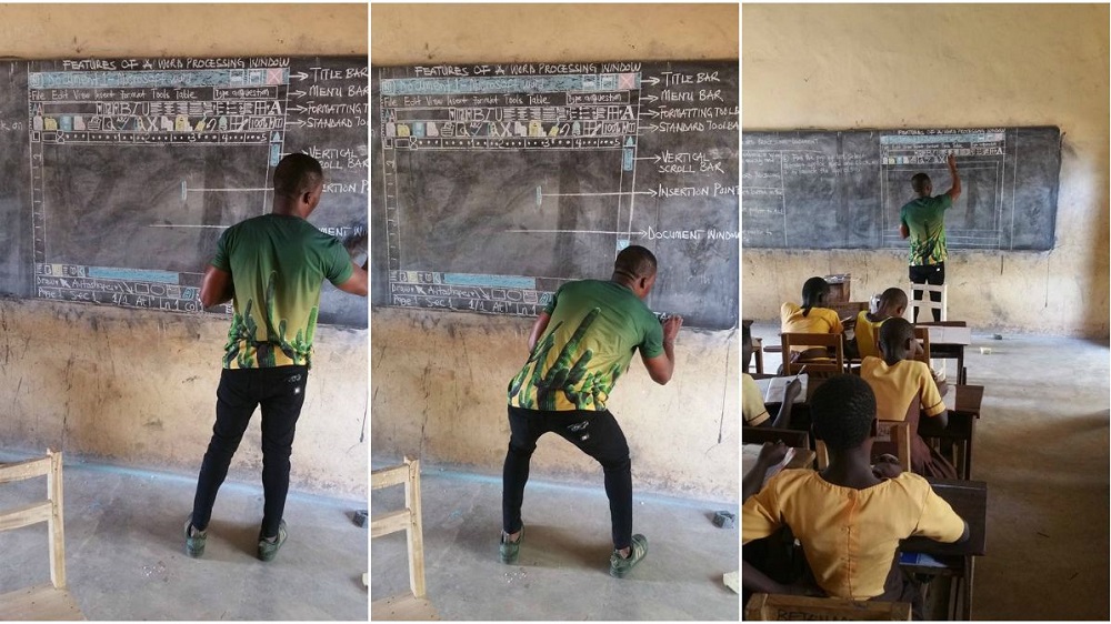 Richard Appiah Akoto proves the chalk and blackboard is still a thing 2018 images