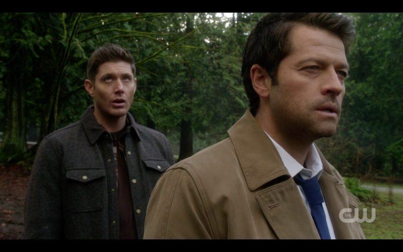 dean winchester with castiel in supernatural woods good intentions