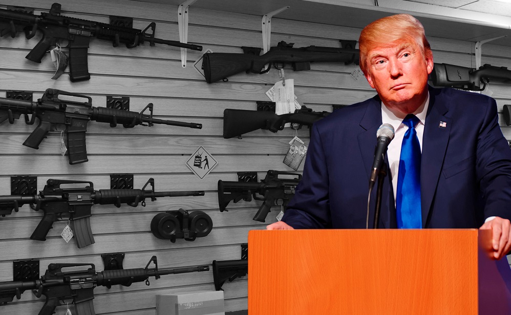 fact checking donald trumps gun control, trade and happy white house claims 2018 images