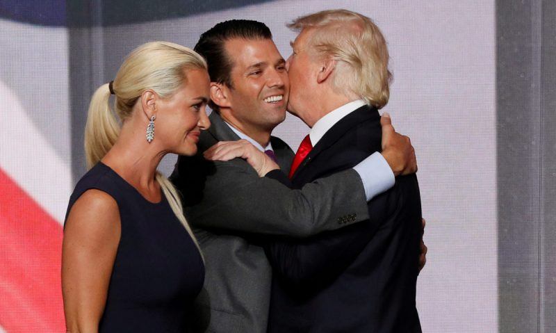 donald trump jr hugging daddy with wife vanessa penis size envy