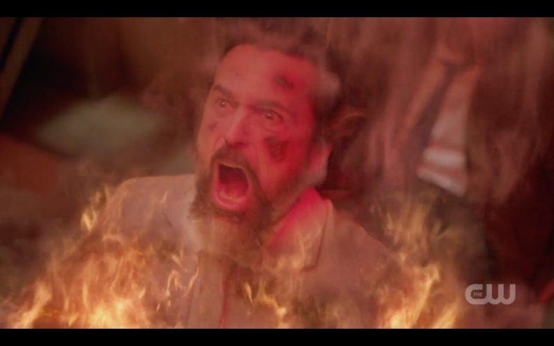 supernatural asmodeus goes up in flames from gabriel