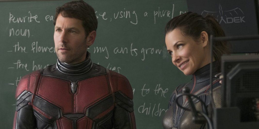 paul rudd with evangeline lilly ant man wasp movie