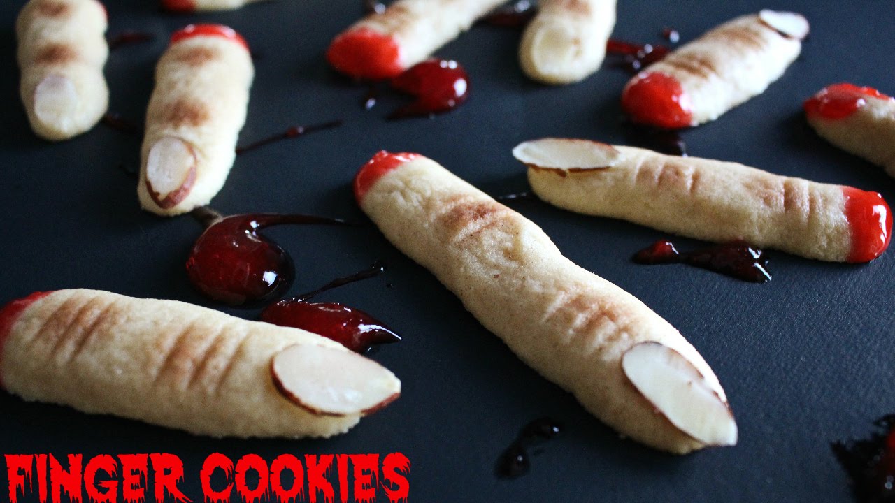 halloween severed witches finger cookies