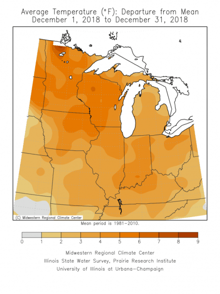 climate change map showing weather changes in midwest us