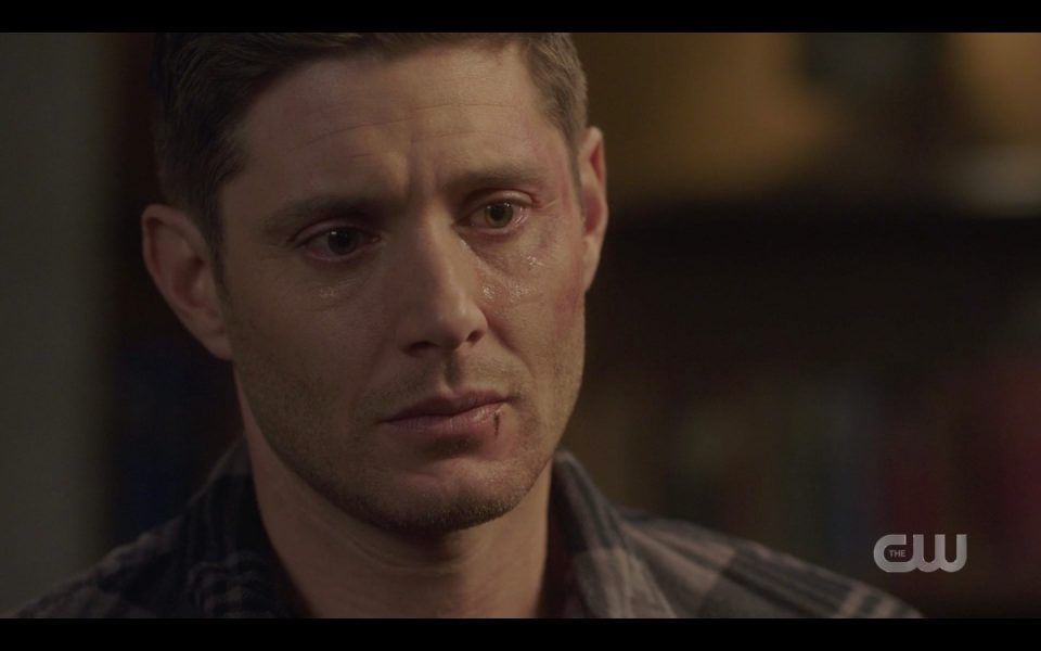 dean winchester looking sad with john spn 1413