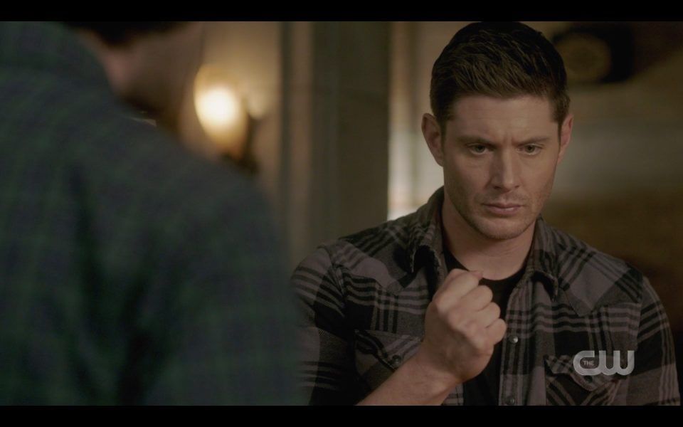 spn 1413 dean winchester holding up pearl to sam