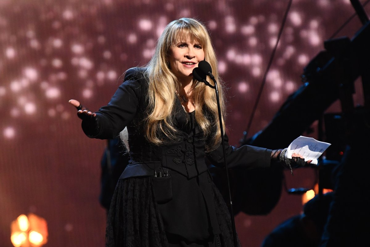 Stevie Nicks accepting second induction into Rock and Roll Hall of Fame 2019.
