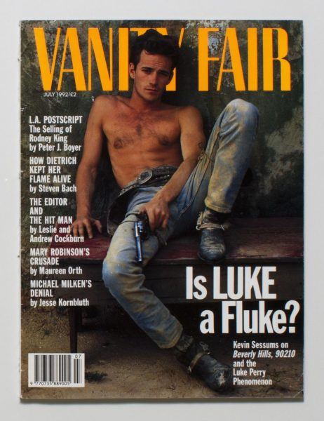 Luke Perry racy for the 1990s Vanity Fair cover story
