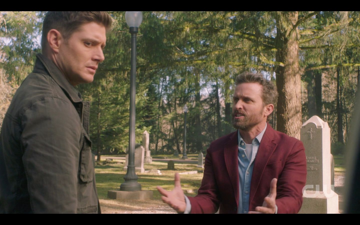 Dean Winchester with Chuck this isnt how the story ends abraham isaac SPN 14.20