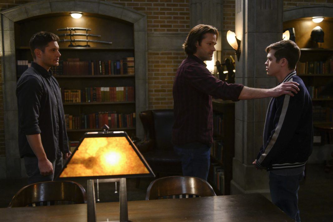 dean sam winchester put jack in the box for 14.19 episode images