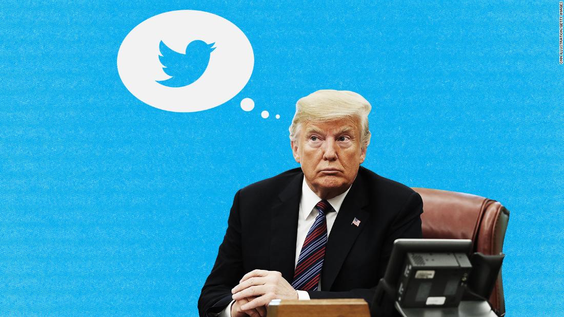 Donald Trump meets with Twitter president Jack Dorsey.