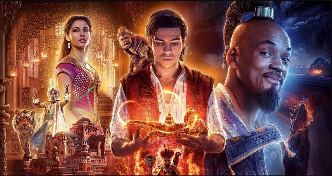 aladdin pushes john wick down at box office avengers 2019