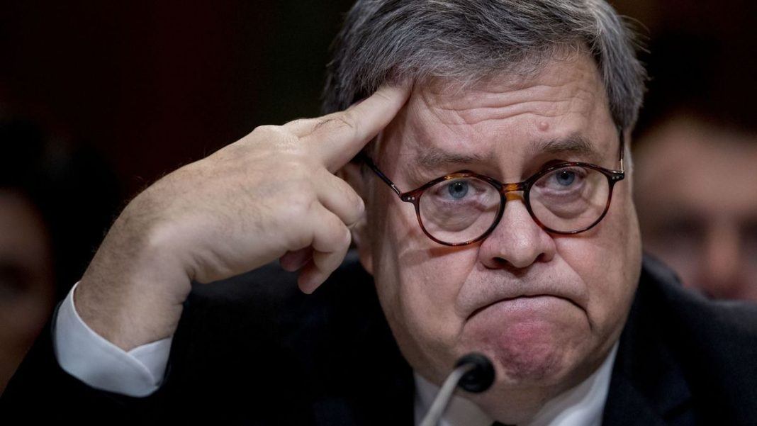 william barr widens chasm with robert mueller 2019 images