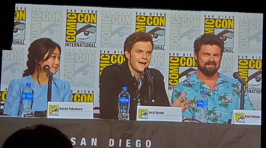Karl Urban cast of the boys at comic con 2019 panel