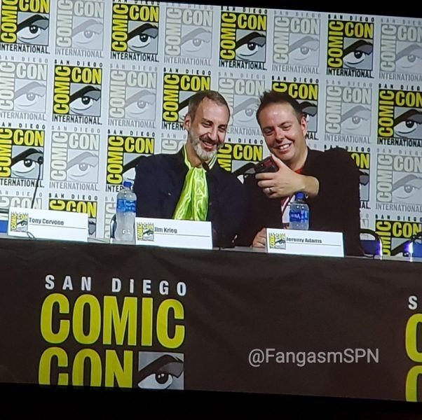 Jeremy Adams Jim Krieg take Scooby Doo selfie Comic Con 2019