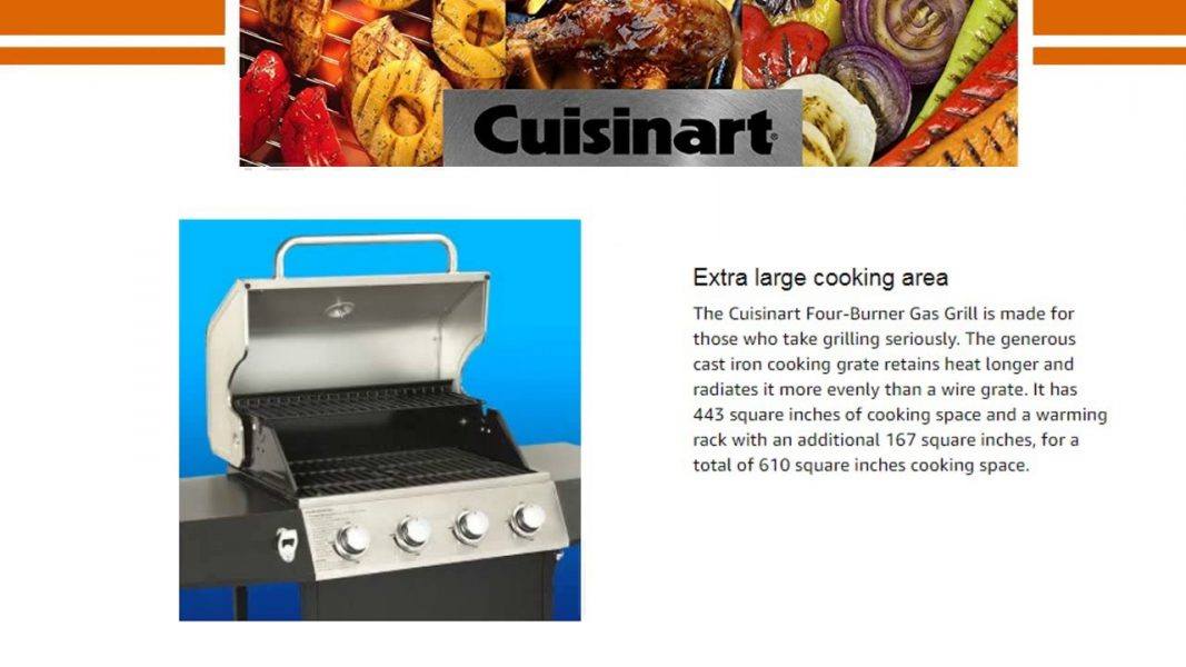 Cuisinart CGG-7400 Full Size Gas Grill 2019 hottest holiday home gifts
