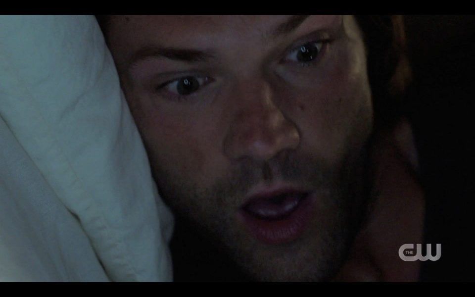 Sam Winchester wakes up from bad dream SPN 1504