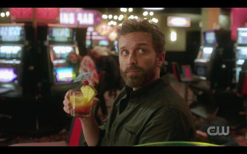 Rob Benedict Chuck with a bloody mary drink SPN