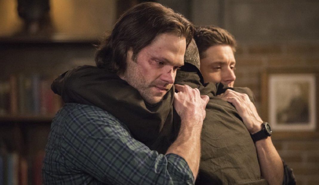 supernatural 1508 our father who arent in heaven winchester boys cry hug
