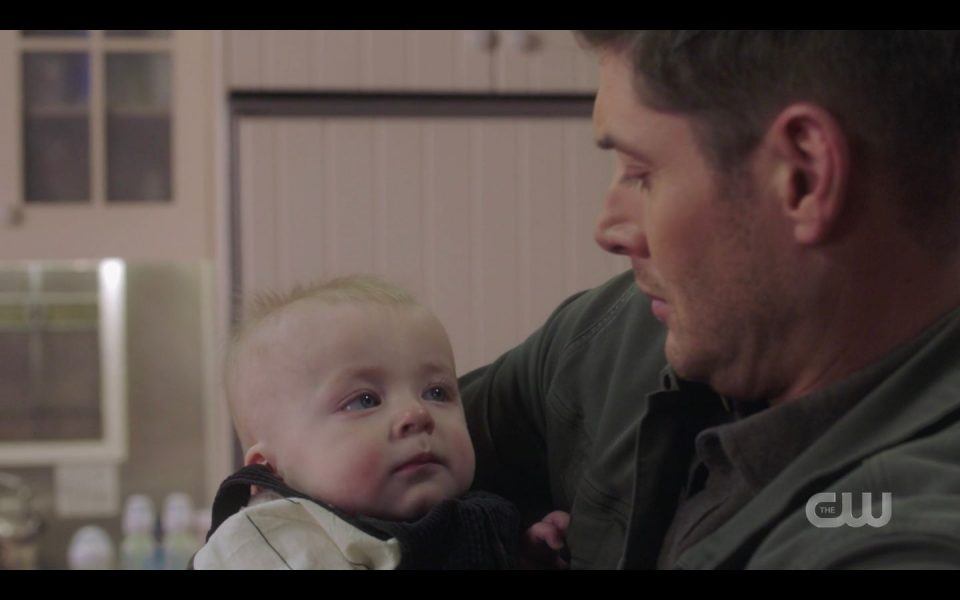 Dean Winchester thinking baby is like Castiel with star 1510