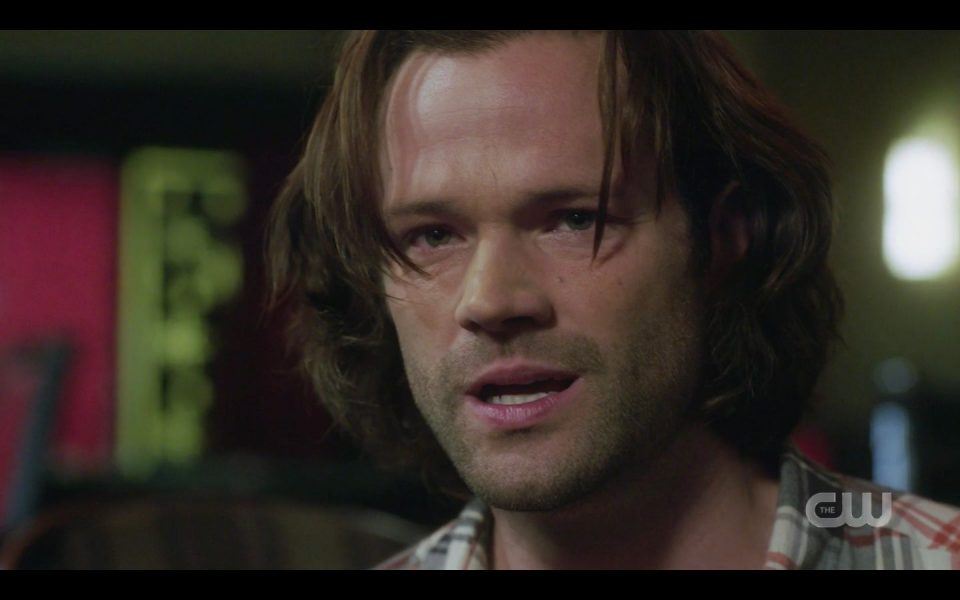 Sam Winchester reacts to Chuck throwing him Magic 8 ball SPN